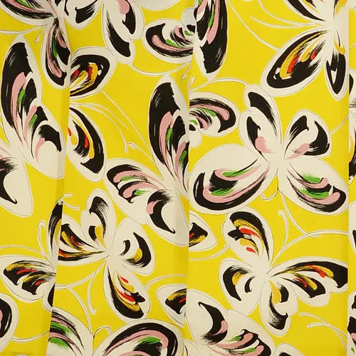 振袖レンタル892玉城ティナ×キスミス黄色蝶 | 着物レンタルの