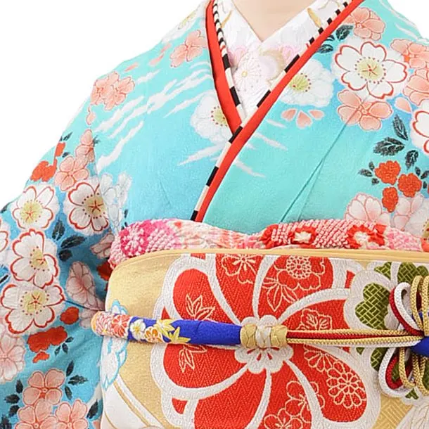 振袖のみ　桂由美　5/10まで 振袖レンタル1085 高級振袖(桂由美)北斎 桜に富士 | 着物