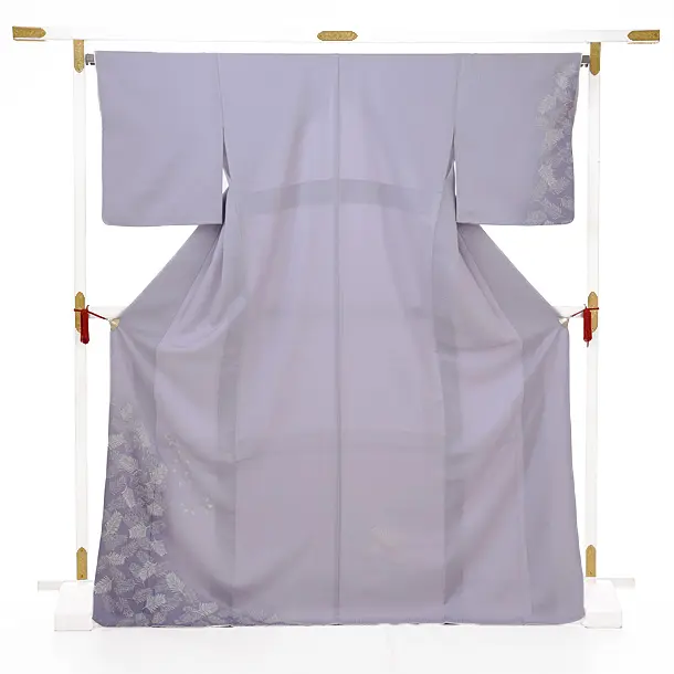 訪問着レンタル0613 藤色松葉 | 着物レンタルの京都かしいしょう