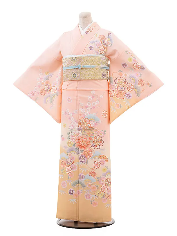 D463 夏着物　訪問着　紫陽花　ラメ　絽　正絹　パールトーン加工　極美品 儚き夏の宵＊夏着物 絽＊芙蓉 紫 萩 花 アンティーク夏着物 B194