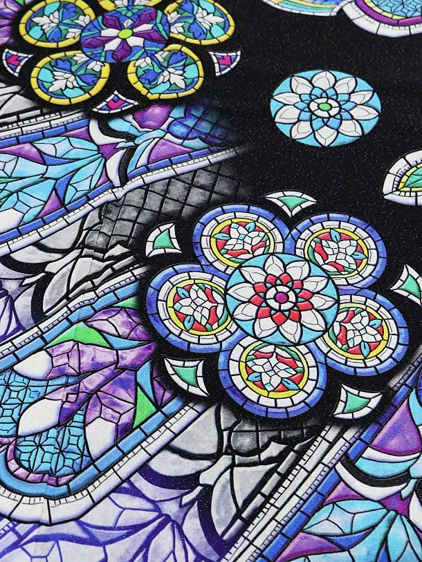 訪問着ﾚﾝﾀﾙ814 黒地 ﾗﾒ ｽﾃﾝﾄﾞｸﾞﾗｽ | 着物レンタルの京都かしいしょう