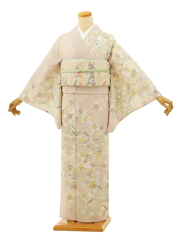 美品未着用 夏着物 正絹 絽“童心に帰る遊び心を転がすビー玉”訪問着 L-54 新品 絽 五泉 百合 夏着物“心奪われ息を呑む”正絹 仕付糸付 訪問