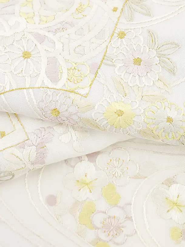 kiyokoおまとめ　色留袖　佐賀錦生地　刺繍 未使用　田口織物　祥園 kiyoko様専用おまとめ 色留袖 佐賀錦生地 刺繍 未使用 田口織物