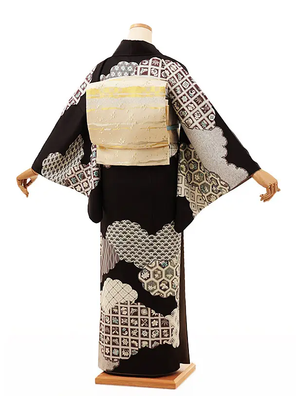 訪問着　フルセット　着物　吉祥文様　七宝地紋　付け下げ　H6 楽天市場】【レンタル】 訪問着 レンタル 訪問着レンタル フル