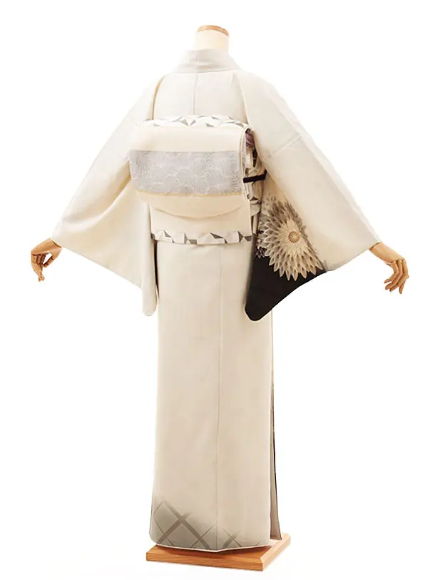 訪問着t1143 JAPANSTYLE うすベージュ花 | 着物レンタルの京都