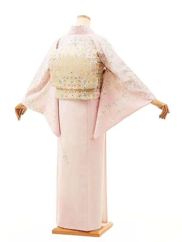 訪問着t1311 式部浪漫 ピンク 桜萌え | 着物レンタルの京都かしいしょう