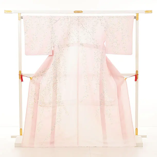 訪問着t1311 式部浪漫 ピンク 桜萌え | 着物レンタルの京都かしいしょう