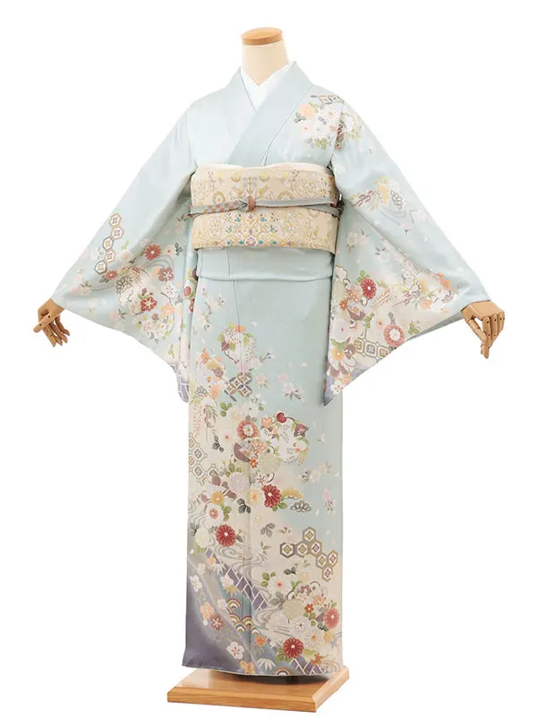 訪問着　フルセット　雪輪　鞠　コロンコロン　着物　付け下げ　I5 訪問着 フルセット 雪輪 鞠 コロンコロン 着物 付け下げ I5