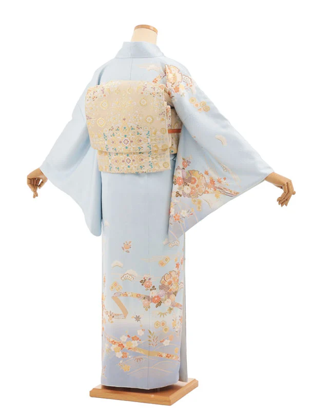 訪問着フルセット　雪輪　飛鶴　流水　トールサイズ　裄丈67.5cm 1AD1675000_1.webp