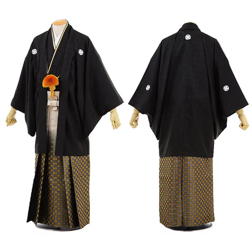 上着・袴◆生地番号：K04　紗綾形（紫）◆ 上着・袴◇生地番号：K04 紗綾形（紫）◇ 先生袴 セット 4点