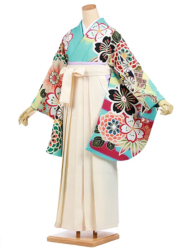 未着用　付け下げ　染大島紬　桜の花びら　流水　水玉　波　着物　122a d 大島紬 流水に花 - からん::アンティーク着物・リサイクル着物の