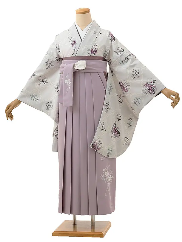 卒業式袴1234 Kamishibai ラベンダーすみれブーケxラベンダー