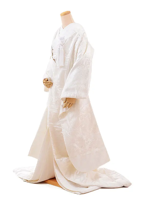 白無垢ﾚﾝﾀﾙ 979相良刺繍 孔雀ぼたん | 着物レンタルの京都かしい