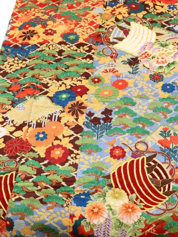 色打掛ﾚﾝﾀﾙ961唐織刺繍 | 着物レンタルの京都かしいしょう