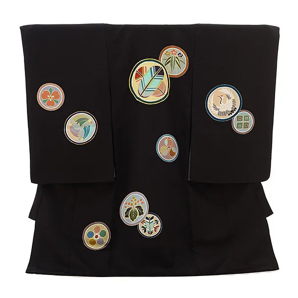 お宮参り　男児　着物　黒地 お宮参り 男児 着物 黒地 お宮参り産着レンタル 男の子｜黒地に龍と