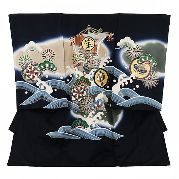 お宮参り　産着　男の子　鷹　兜　刺繍 お宮参り 赤ちゃん着物 男の子 産着 初着 兜 刺繍 束ね熨斗