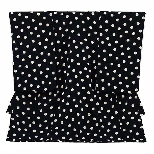 男児産着 お宮参りレンタル2700 紺地 紺白ドット