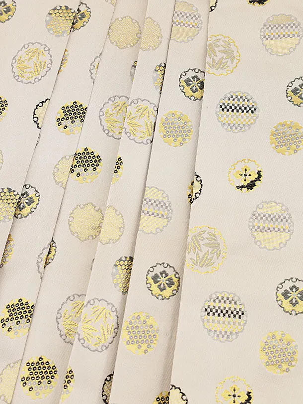 七五三(5歳男袴)O164【正絹】【ようよう】ヒワ色 亀甲吉祥文様