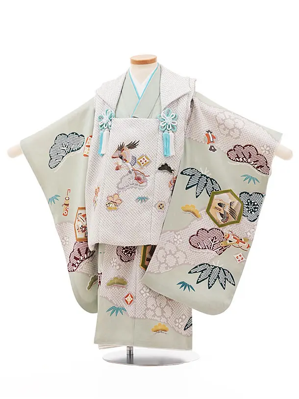 七五三３歳男の子アンティーク着物と正絹縮緬の被布（中綿無し） 楽天市場】七五三 着物 レンタル 3歳 フルセット アンティーク