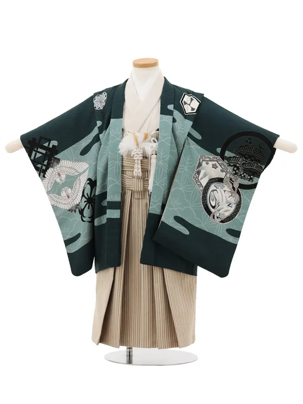 3歳男の子(袴)簡単着付け