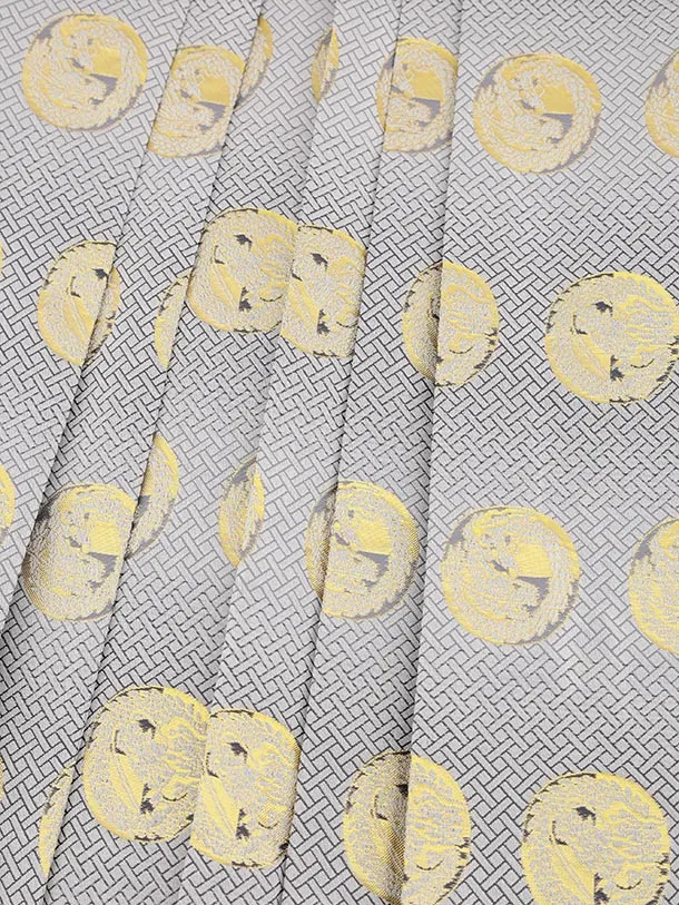 七五三(5歳男袴)X695【正絹】ペールミント鷹×グレー | 着物レンタルの