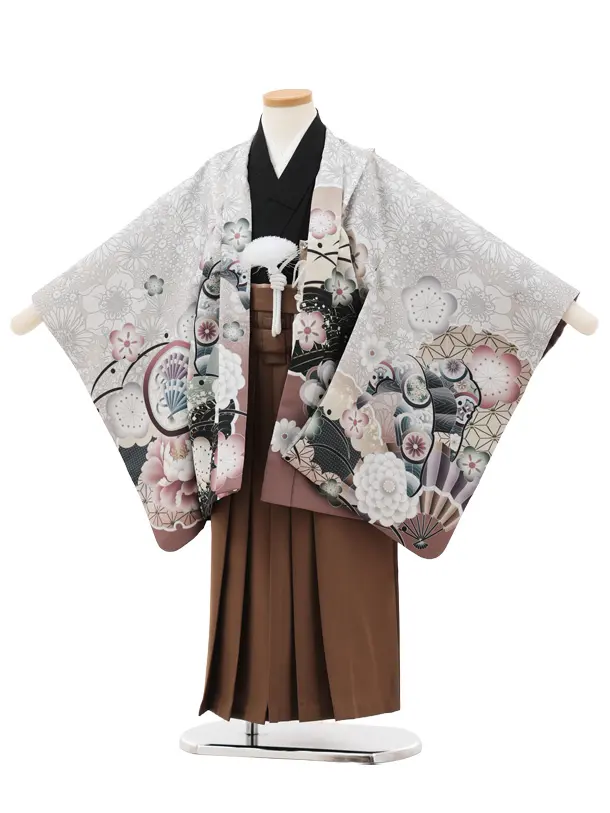 5歳男の子（袴）簡単着付け | 着物レンタルの京都かしいしょう