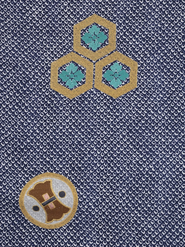 七五三 五歳‼️豪華Green系兜金彩煌びやか❤️完全フルセット‼️家から揃える無し 七五三 五歳 男児 羽織・着物・襦袢3点セット L寸 豪華絢爛 綸子地