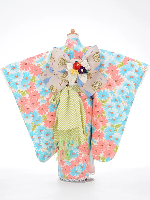 753レンタル(7歳女結び帯)0753ぷちぷりﾋﾟﾝｸ | 着物レンタルの京都