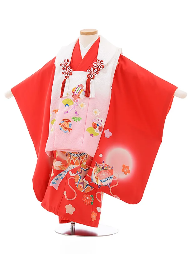 七五三３歳女の子新品正絹総絞りの被布(中綿無し）オフホワイト 七五三3歳女の子新品正絹総絞りの被布(中綿無し）オフホワイト