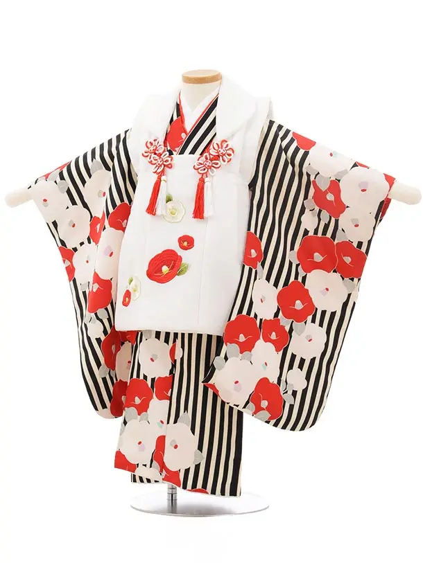 七五三 3歳　被布 七五三レンタル(3歳女児被布)4696【正絹】白ぼかしピンク×ピンク