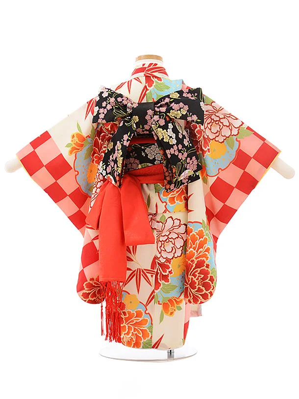 3歳　帯タイプ　花柄 着物 333_32017_02tpk_a.jpg