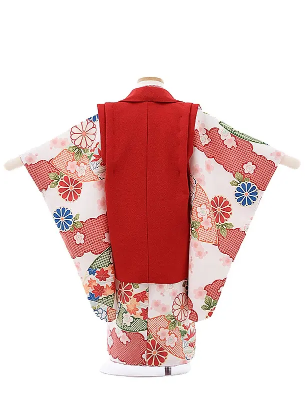 408ag68◎七五三 三歳 女児 着物&被布 総絞り◎美品 楽天市場】七五三 正絹 絞り 三歳用 女の子 セット 753 3歳