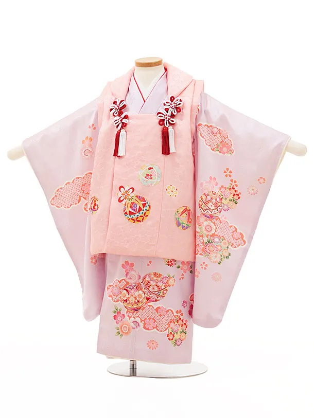 七五三 三歳 女児 正絹 総絞り 被布着物セット 夢想 NO30207 七五三 三歳 女児 正絹 総絞り 被布着物セット 夢想 NO30207