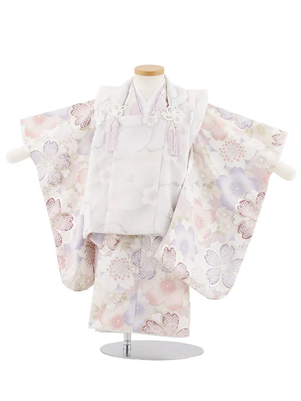 七五三レンタル(2歳女被布)4998 ピンク×ピンク桜