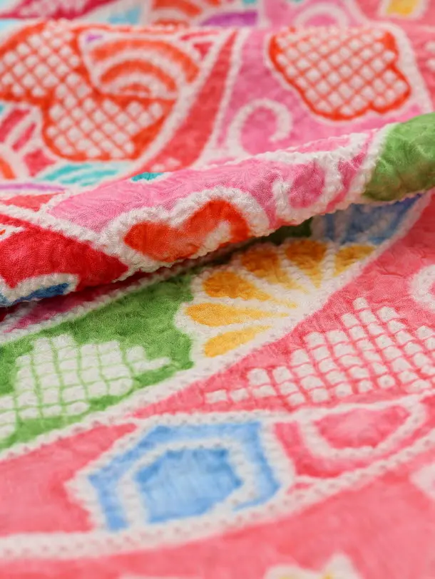 りかこ　七歳　女児　女の子　ピンク　鹿子　絞り柄　作り帯　簡単帯フルセット 楽天市場】≪◇ポイント3倍◇≫ 七五三 作り帯 帯 7歳 七歳