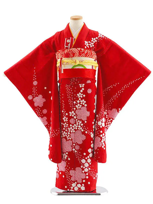 七五三レンタル(7歳女児袋帯) 正絹 7756 京友禅 四季の花々