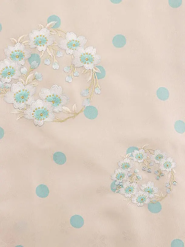 未使用仕付け糸付⭐桜柄と金彩のハーモニーがキュート&ラブリーな7歳用七五三祝着 未使用仕付け糸付⭐桜柄と金彩のハーモニーがキュート&ラブリー