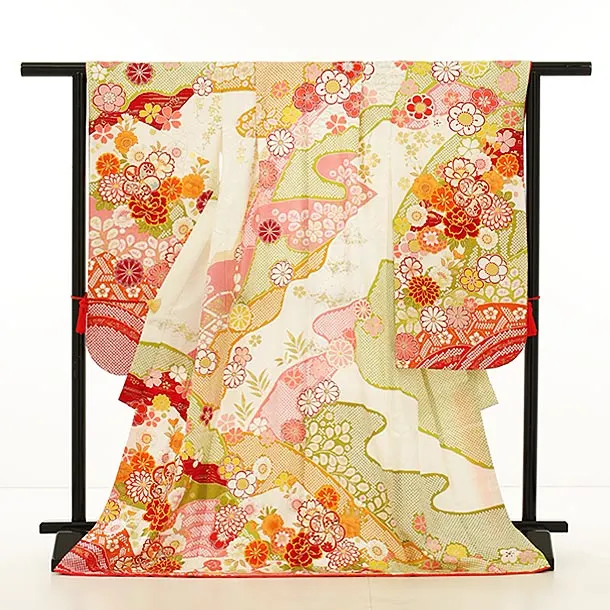 七五三　帯　7歳　結び帯　桃色梅 1AP7937000.webp