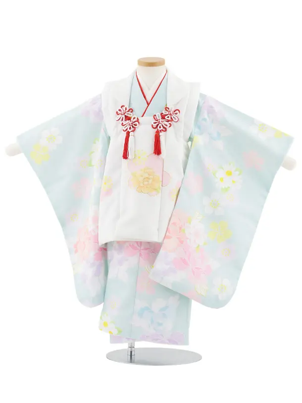 七五三 三歳 女児 被布着物フルセット NO34387 yumeyakata_k092