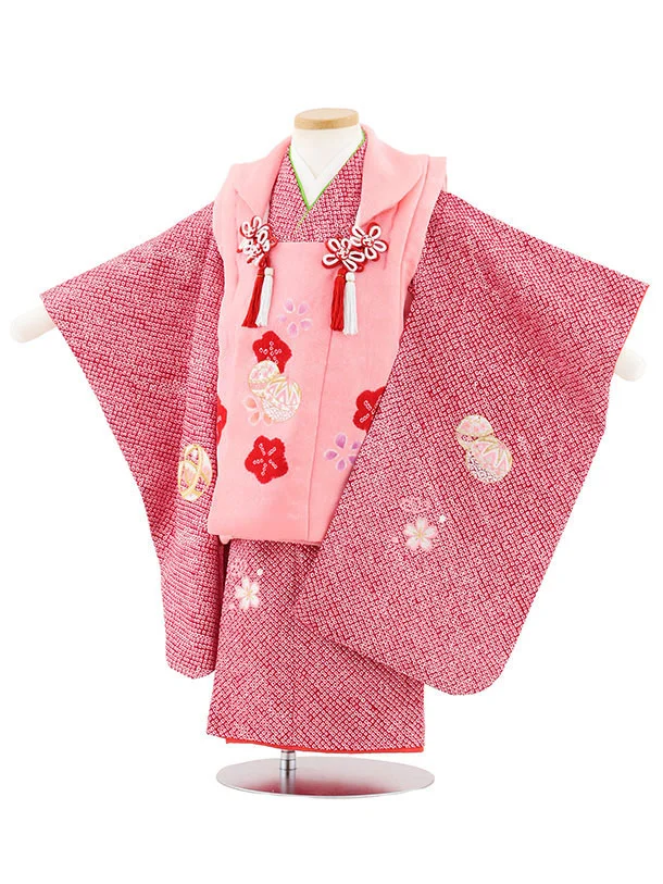 1748様の専用です七五三３歳正絹総絞り手縫いの被布（ピンクがかった藤色） 楽天市場】【レンタル】【七五三レンタル】七五三 着物 3歳 女
