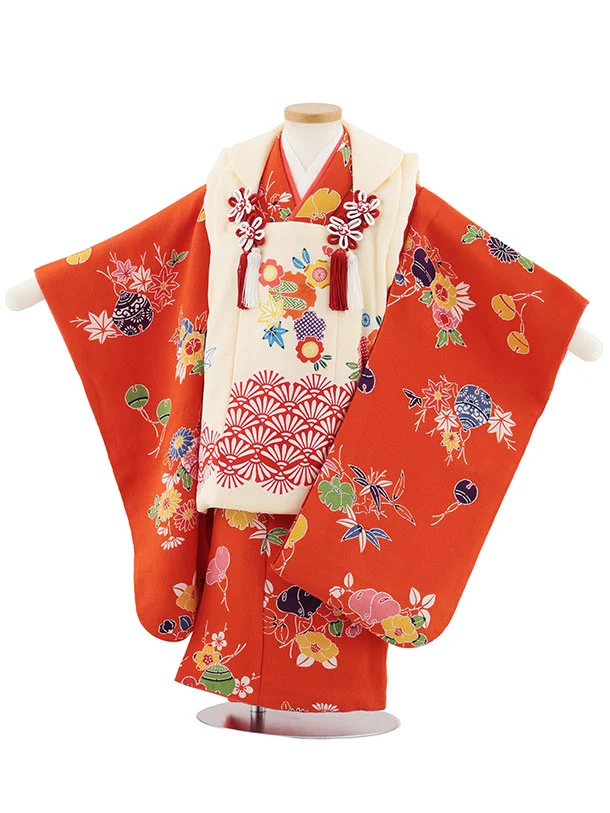 七五三3歳女の子 正絹総絞り手縫いの被布（中綿無し） 七五三3歳正絹総絞り手縫いの被布（中綿無し）ブルーグレー色