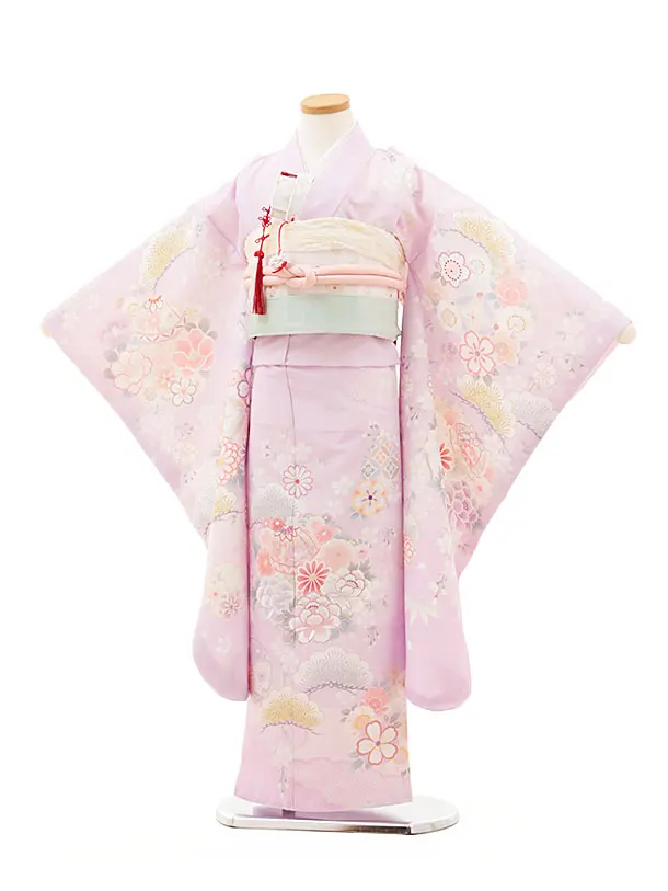 七五三(7歳結び帯)Y272 ラベンダー 鞠 花 | 商品詳細