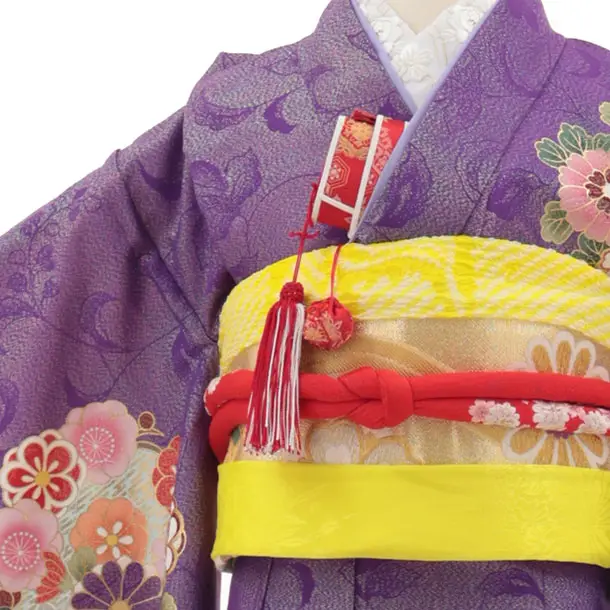 503ag63◎七五三 7歳 全通袋帯 ハーフ成人式 ラメ地 鞠 桜 金糸◎美品 503ag63◎七五三 7歳 全通袋帯 ハーフ成人式 ラメ地 鞠 桜 金糸