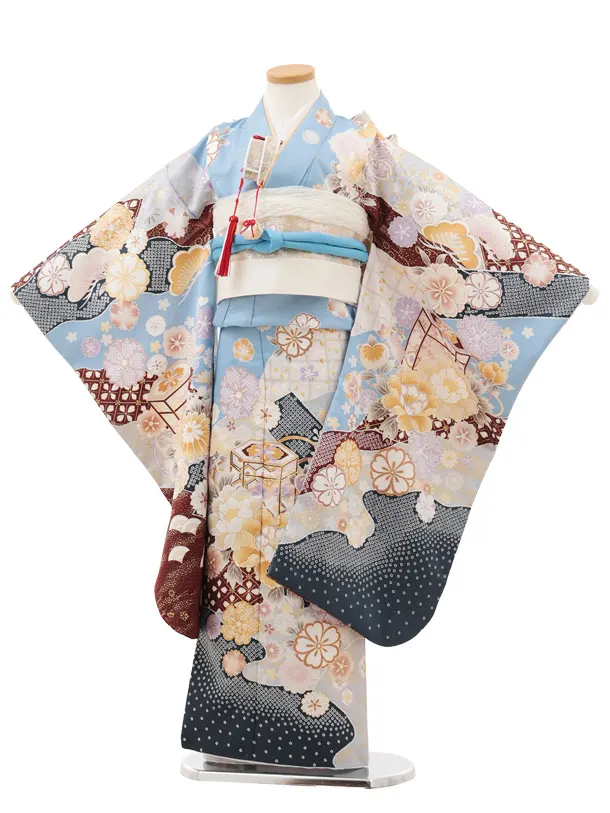 七五三　7歳用　着物　帯 七五三 結び帯 7歳 7才 女の子 作り帯 祝い帯 付け帯 御祝帯