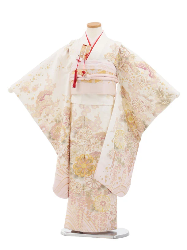 七五三七歳　正絹振り袖　金銀全通柄絹帯他 7歳女の子_正絹（帯） | 着物レンタルの京都かしいしょう