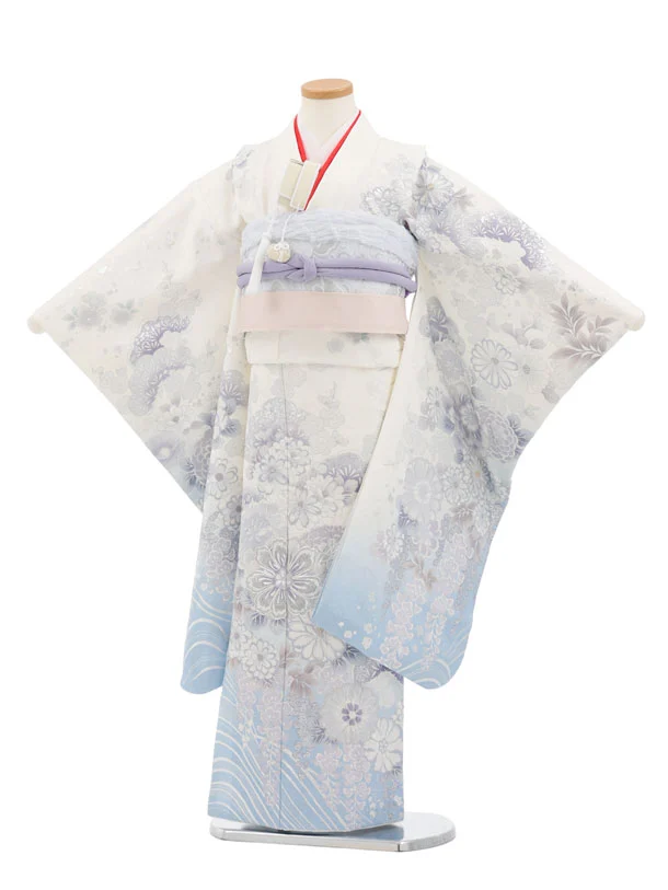 七五三(7歳女児袋帯) 高級正絹 7740 京鹿の子総絞り 吉祥束ね