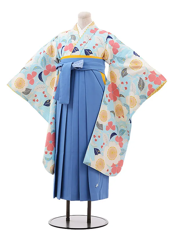 まな　琉装着物カバー確認用 レンタル着物BB4008×袴CLI930 | 【京都さがの館】卒業式袴レンタル