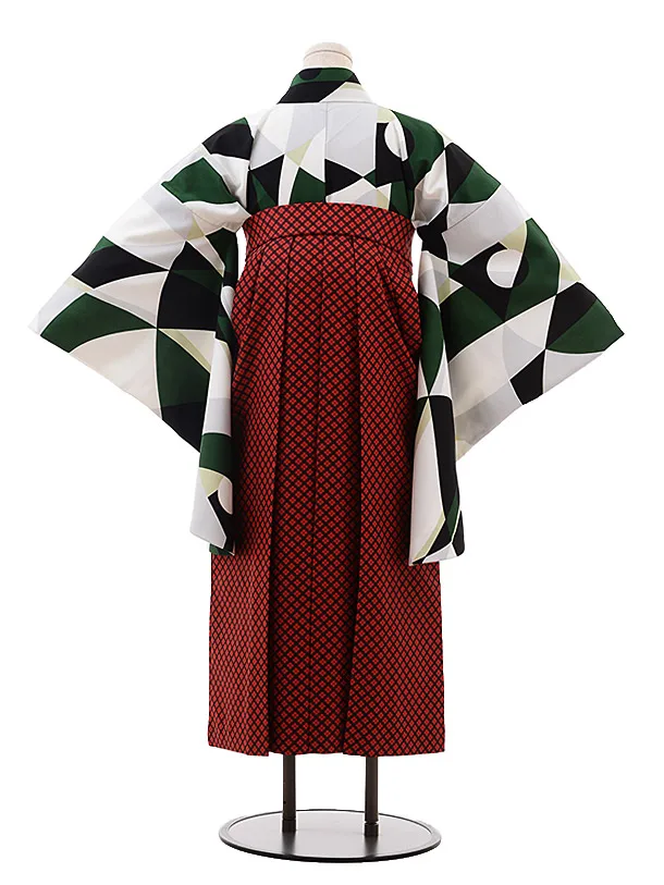 小学生 卒業式 袴セット 赤と白の柄・ピンク・黒と白チェック 小学生 卒業式 袴セット 赤と白の柄・ピンク・黒と白チェック 小学校