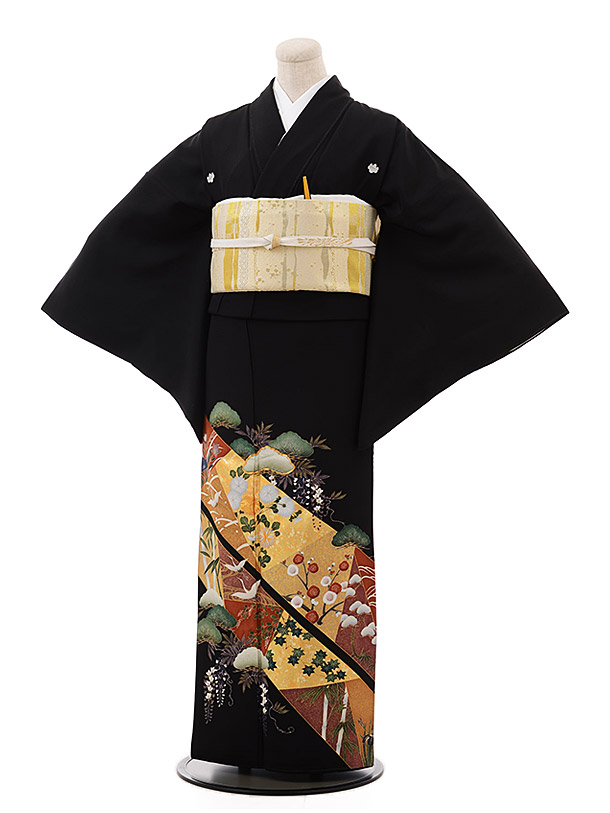 留袖 レンタル6107 正倉院 梅松菊 | 着物レンタルの京都かしいしょう