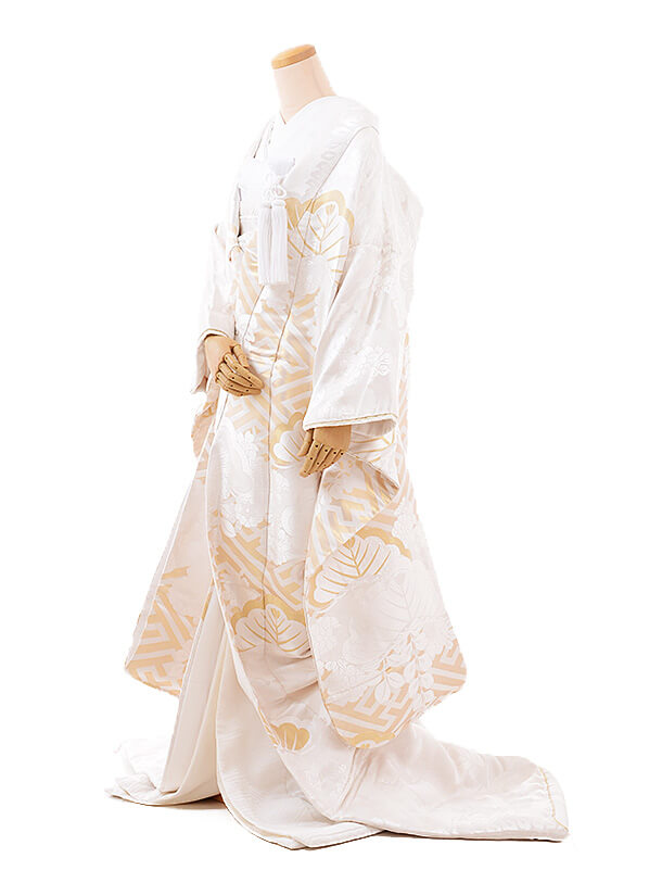 白無垢ﾚﾝﾀﾙ 253金紗綾型松藤 | 着物レンタルの京都かしいしょう